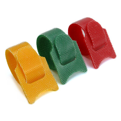 Back-to-Back Hook-and-Loop Cable Ties (Hook-and-Loop in One Piece), Colorful Nylon Hook-and-Loop Self-Adhesive Cable Organizers