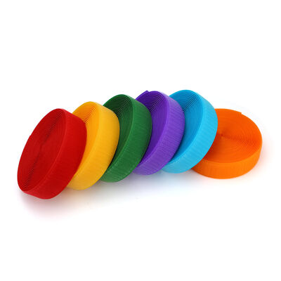 Colored Velcro hook and loop fasteners, colored male and female tapes, colored hook and loop tapes, Velcro for luggage, handbags and clothing