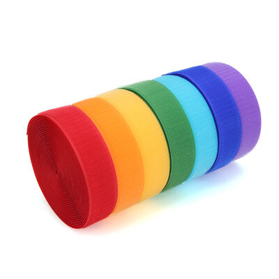 Colored Velcro hook and loop fasteners, colored male and female tapes, colored hook and loop tapes, Velcro for luggage, handbags and clothing