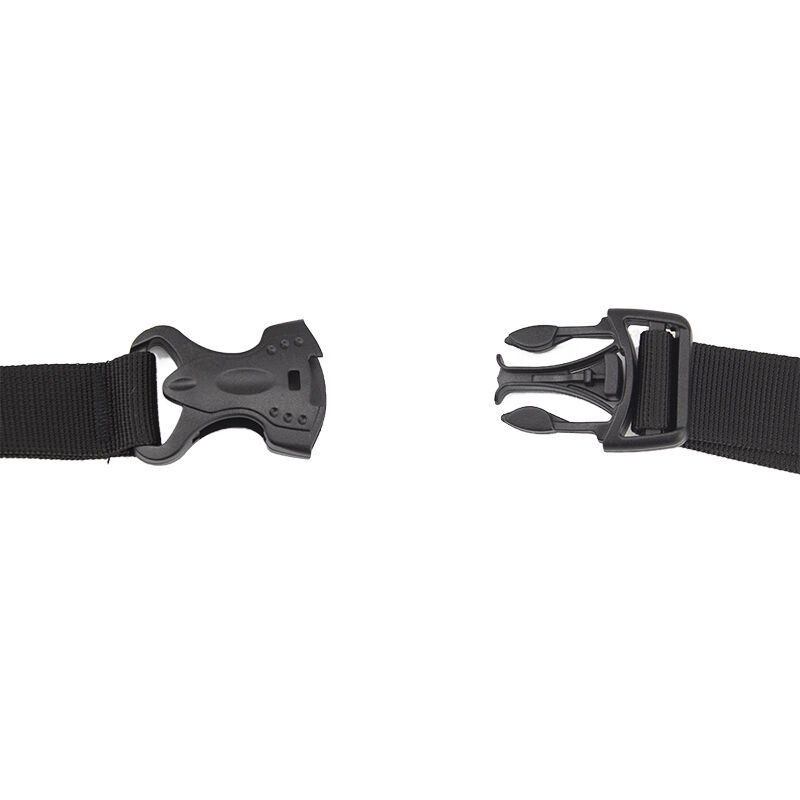In-stock adjustable buckle-type strapping with snap fasteners, sewn for securing goods, suitable for (trolley cases), tents, sleeping bags, and as tightening straps